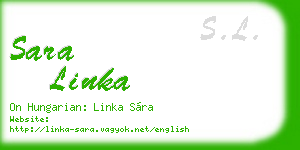 sara linka business card